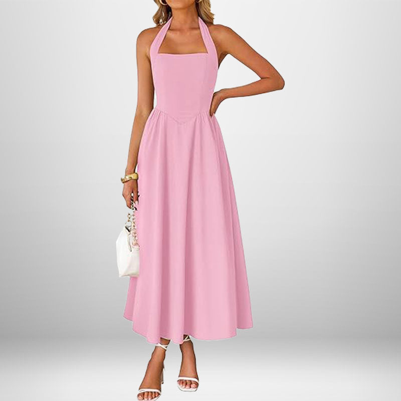 WINSLOW™ - Robe sans manches à col halter tendance